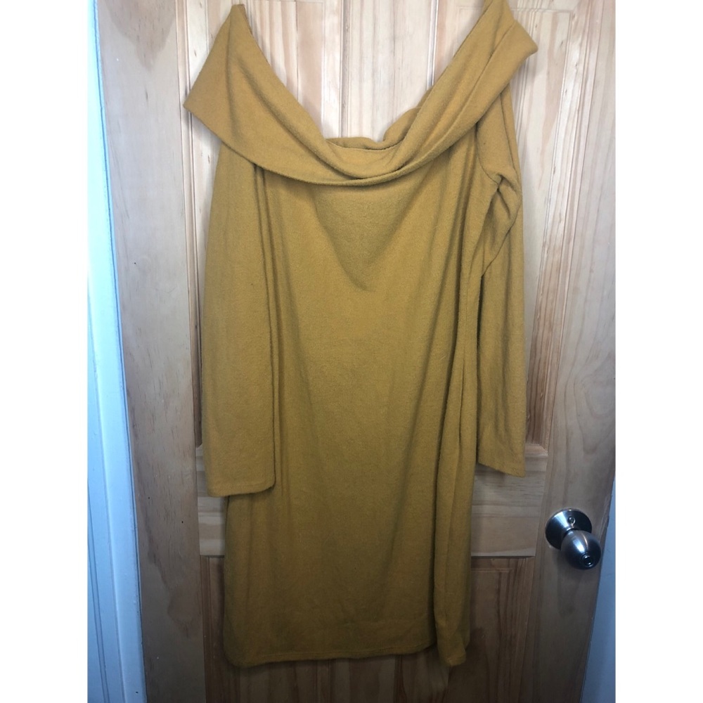 Off the Shoulder sweater dress